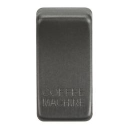 Knightsbridge 'COFFEE MACHINE' Switch Cover Smoked Bronze