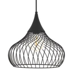 Eglo Staverton Pendant Light Black