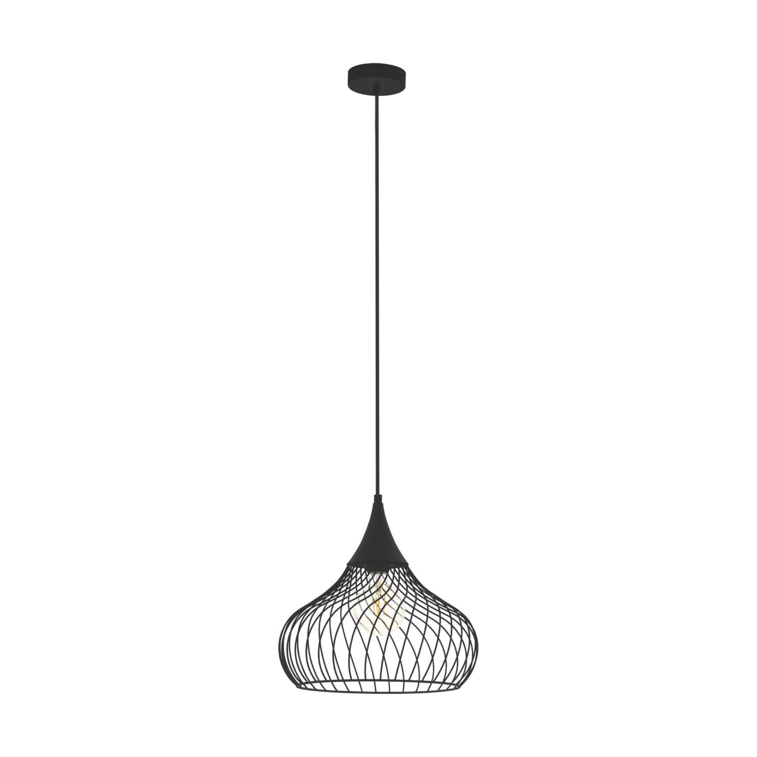 Eglo Staverton Pendant Light Black (575CX)