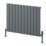Reina Piatto Single 600mm x 820mm 2101BTU Anthracite Horizontal Designer Radiator