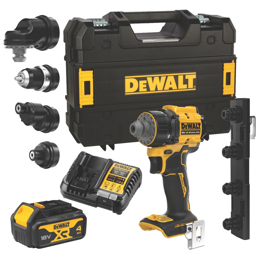 DEWALT DCD803M1T-GB 18V 1 x 4.0Ah Li-Ion XR Brushless Cordless Multi ...
