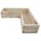 Forest Caledonian Garden Planter Natural Timber 1310mm x 1310mm x 312mm