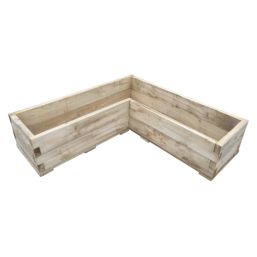 Forest Caledonian Garden Planter Natural Timber 1310mm x 1310mm x 312mm