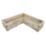 Forest Caledonian Garden Planter Natural Timber 1310mm x 1310mm x 312mm
