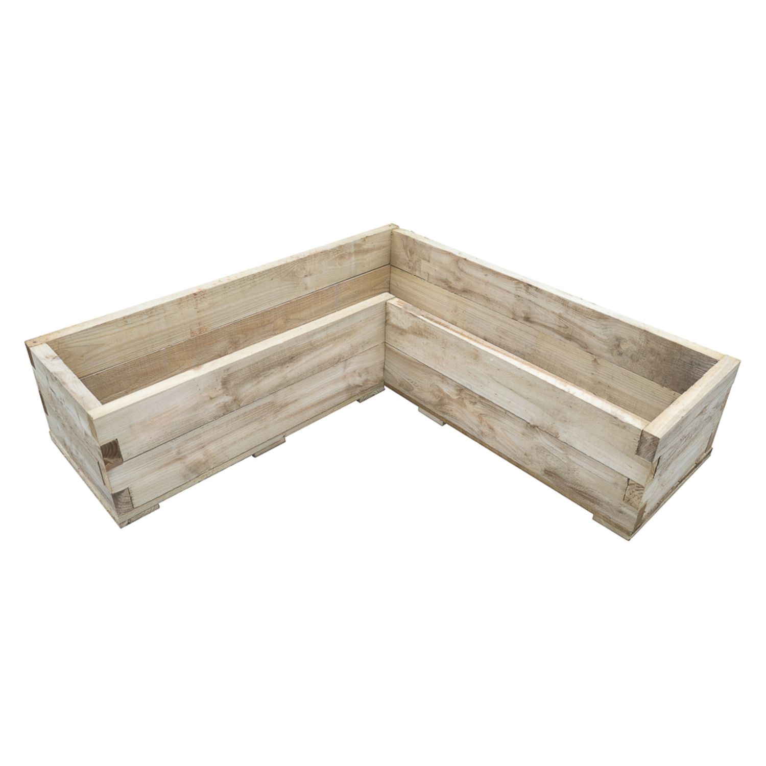 Forest Caledonian Garden Planter Natural Timber 1310mm x 1310mm x 312mm (575FL)