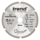 Trend PCD/FSB/2166 Multi-Material Fibreboard Saw blade 216mm x 30mm 6T