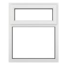 Crystal  Top Opening Clear Double-Glazed Casement White uPVC Window 905mm x 1040mm