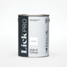 LickPro  5Ltr White RAL 9010 Matt Emulsion  Paint
