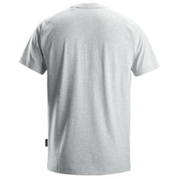 Snickers 2590 Logo Short Sleeve T-Shirt Grey Melange X Large 46" Chest