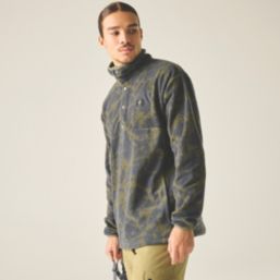Dare 2B Printed Half Fleece Martini Olive Cracked Small 37-38" Chest