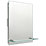 Saxby Tigris Rectangular Bathroom Mirror With 60lm LED Light 390mm x 500mm