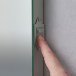 Saxby Tigris Rectangular Bathroom Mirror With 60lm LED Light 390mm x 500mm