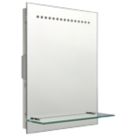 Saxby Tigris Rectangular Bathroom Mirror With 60lm LED Light 390mm x 500mm