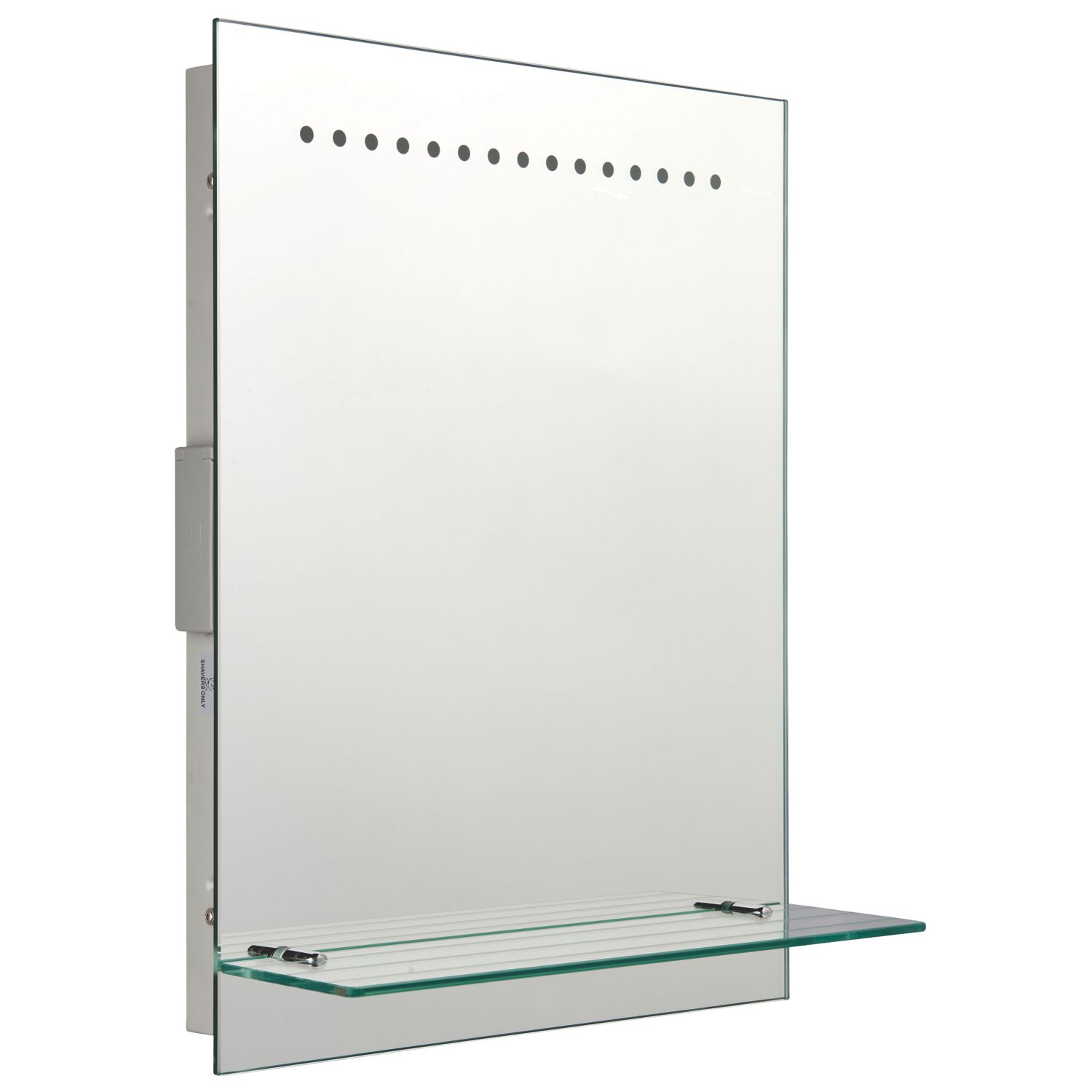 Saxby Tigris Rectangular Bathroom Mirror With 60lm LED Light 390mm x 500mm (575PP)
