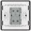 British General Evolve 20A 16AX 1-Gang Intermediate Light Switch Matt Black with Black Inserts