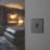 British General Evolve 20A 16AX 1-Gang Intermediate Light Switch Matt Black with Black Inserts