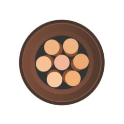 Time 6491B Brown 2.5mm² LSZH Conduit Cable 100m Drum