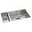 Abode Matrix 1.5 Bowl Stainless Steel Undermount & Inset Kitchen Sink RH  740mm x 440mm