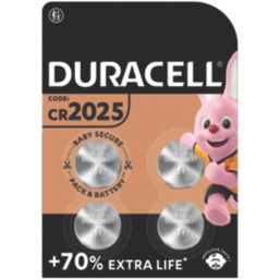 Duracell CR2025 1.5V Coin Cell Lithium Speciality Batteries 4 Pack