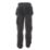 DeWalt Memphis Work Trousers Grey/Black 36" W 29" L
