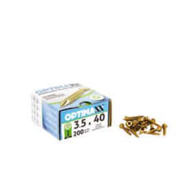 Optimaxx  PZ Countersunk  Wood Screws 3.5mm x 40mm 200 Pack