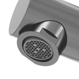 Swirl Bonda Titanium 136mm Standard Lever Mono Basin Mixer Tap  With Clicker Waste