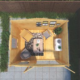 Mercia  10' x 8' (Nominal) Apex Timber Log Cabin