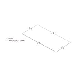 Mariz  Antique Rust Composite Kitchen Worktop 1240mm x 3050mm x 12mm