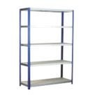 Barton Ecorax 5-Tier Metal Garage Shelving Unit 1200mm x 450mm x 1760mm