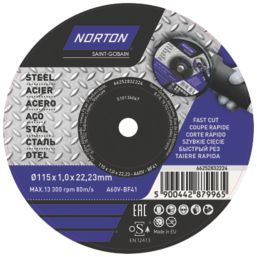 Norton  Metal Cutting Disc 115mm (4 1/2") x 22.23mm