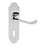 Smith & Locke Lulworth Fire Rated Lock Lever on Backplate Door Handles Pair Polished Chrome