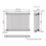 Flomasta 600mm x 785mm 2730BTU Anthracite Horizontal 2 Column Radiator