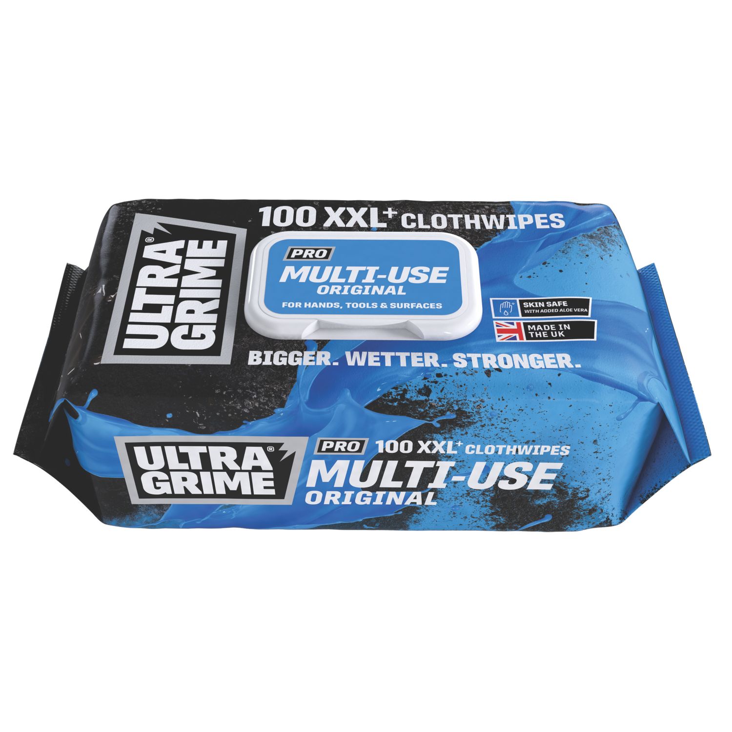 Ultragrime Pro Multi-Use XXL+ Cleaning Wipes White 100 Pack (576CH)