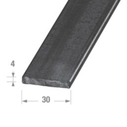 Essentials Varnished Steel Flat Profile 2.5m x 30mm x 4mm 3 Pack