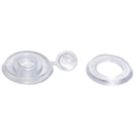 Radmat Building Materials  Polycarbonate Fixings Clear 10mm x 20mm 50 Pack