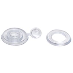 Radmat Building Materials  Polycarbonate Fixings Clear 10mm x 20mm 50 Pack