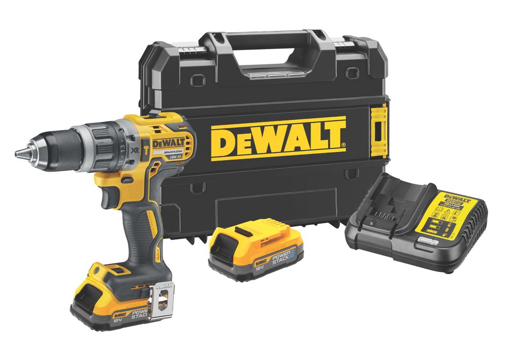 DeWalt DCD796E2T GB 18V 2 x 1.7Ah Li Ion PowerStack Brushless