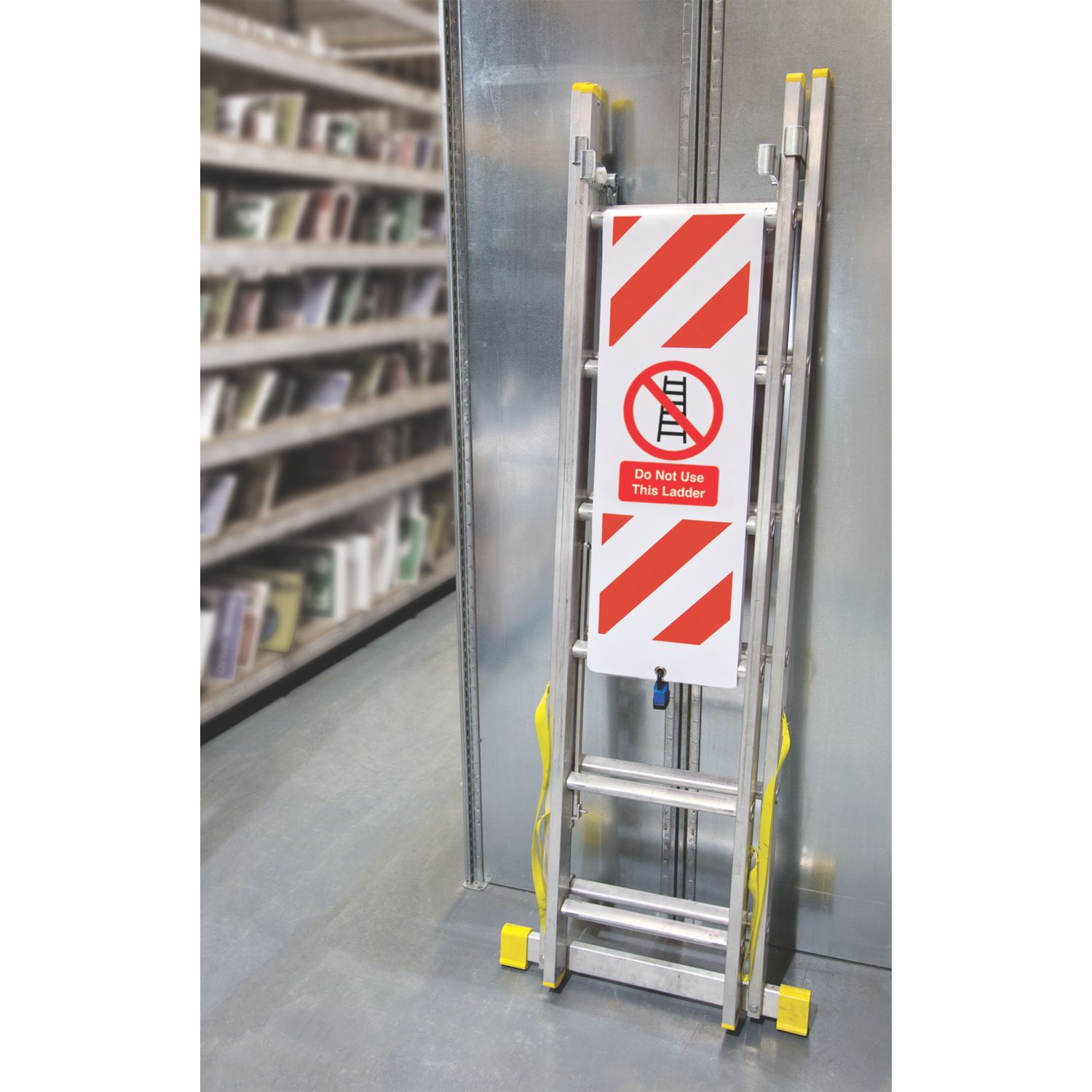 Essentials Do Not Use This Ladder Eyelet Sign 1885mm x 300mm (576FX)