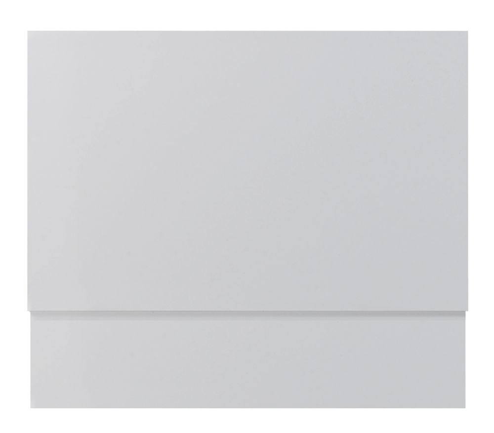 Straight Reversible Bath End Panel & Plinth - 700mm - Satin Grey - Balterley - 3