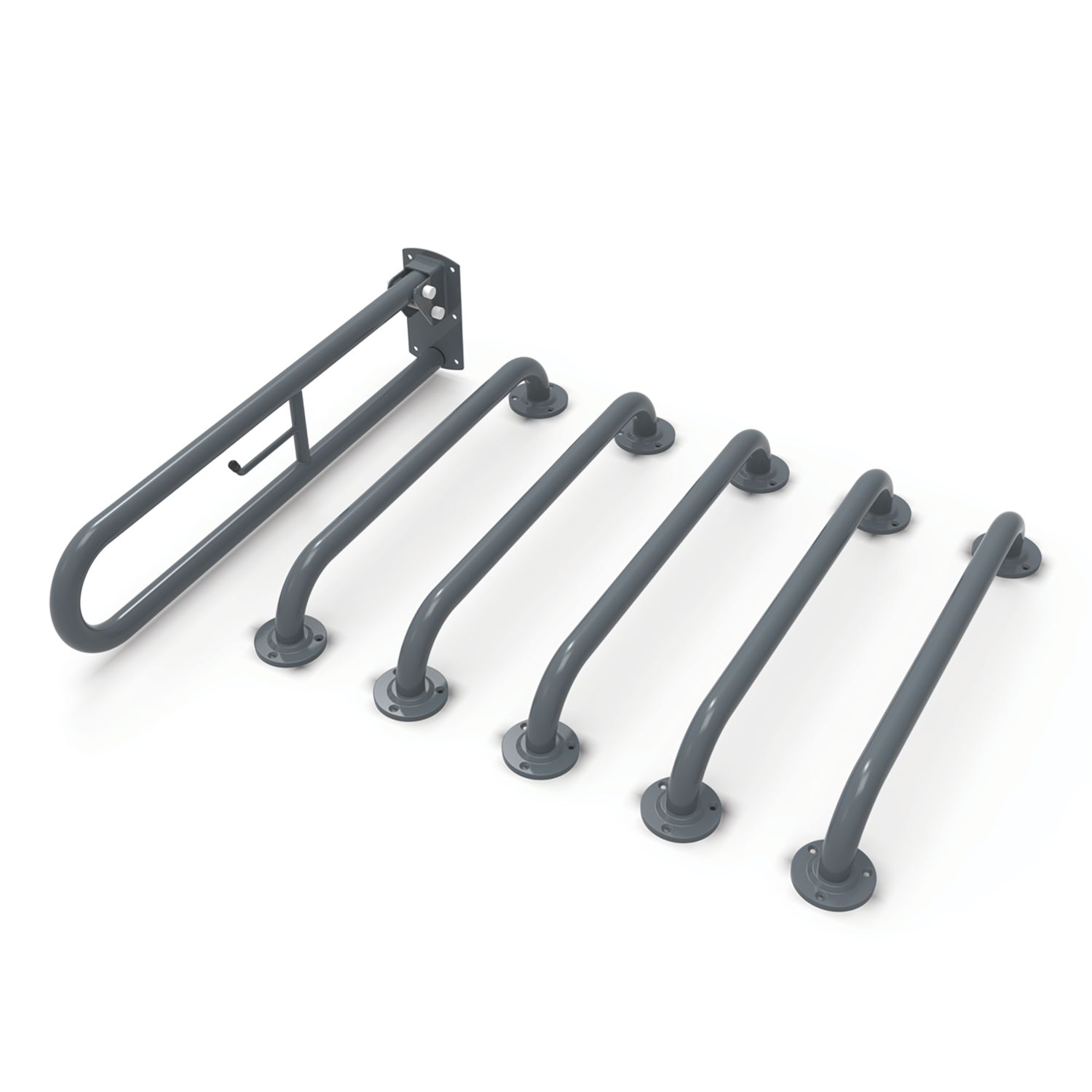 Nymas Doc M Grab Rail Pack Dark Grey 6 Piece Set (576JM)