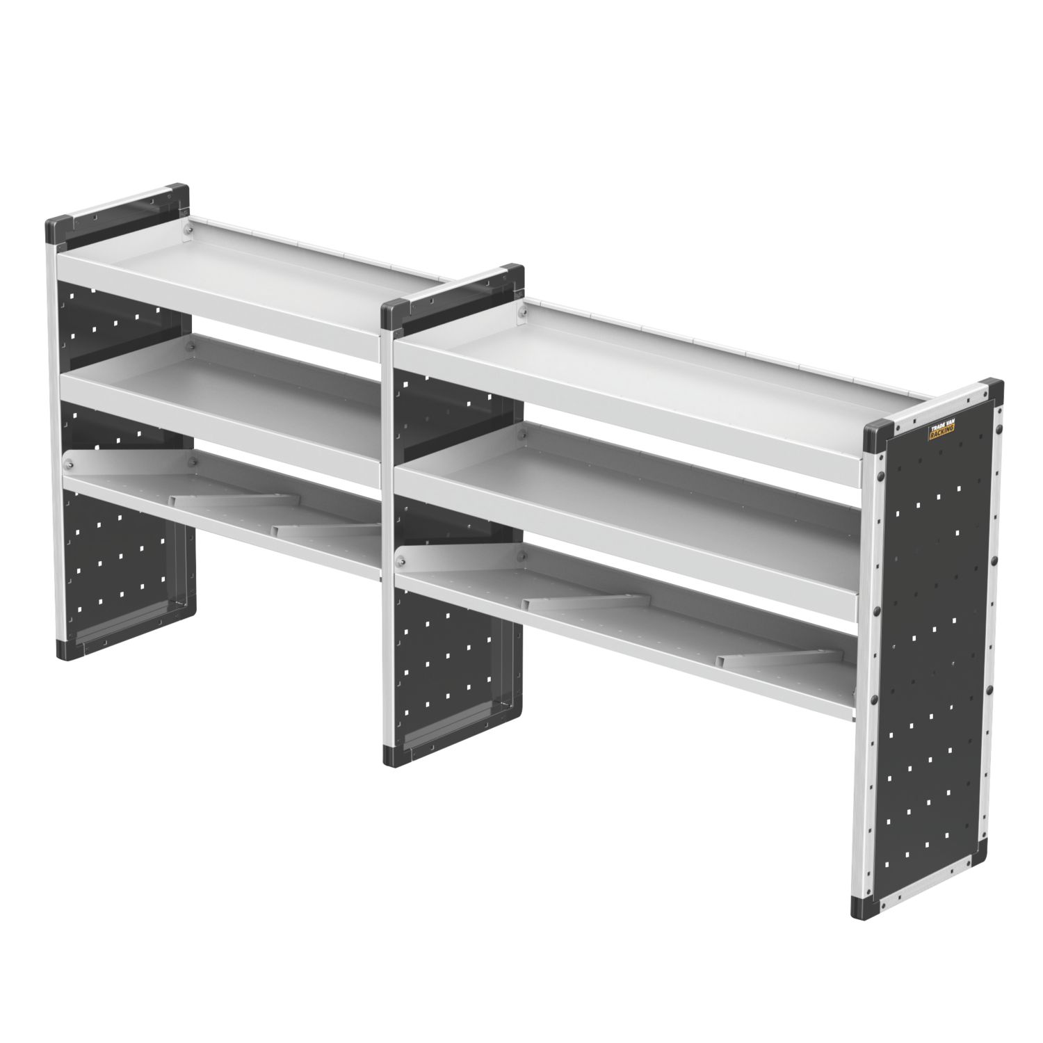 Van Guard Universal Trade Double Van Racking Unit (4 Straight & 2 Angled Shelves) 2216mm x 381mm x 1009mm (576KP)