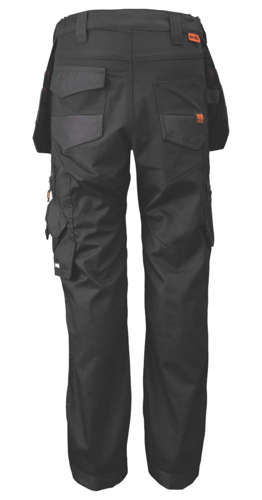 Scruffs Trade Flex Holster Womens Work Trousers Black Size 6 30 L