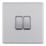 LAP  20A 16AX 2-Gang 2-Way Light Switch  Brushed Stainless Steel