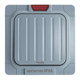 Contactum SRA4820 IP66 20A 1-Gang 1-Way Weatherproof Outdoor "Press" Retractive Switch