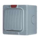 Contactum  IP66 20A 1-Gang 1-Way Weatherproof Outdoor "Press" Retractive Switch