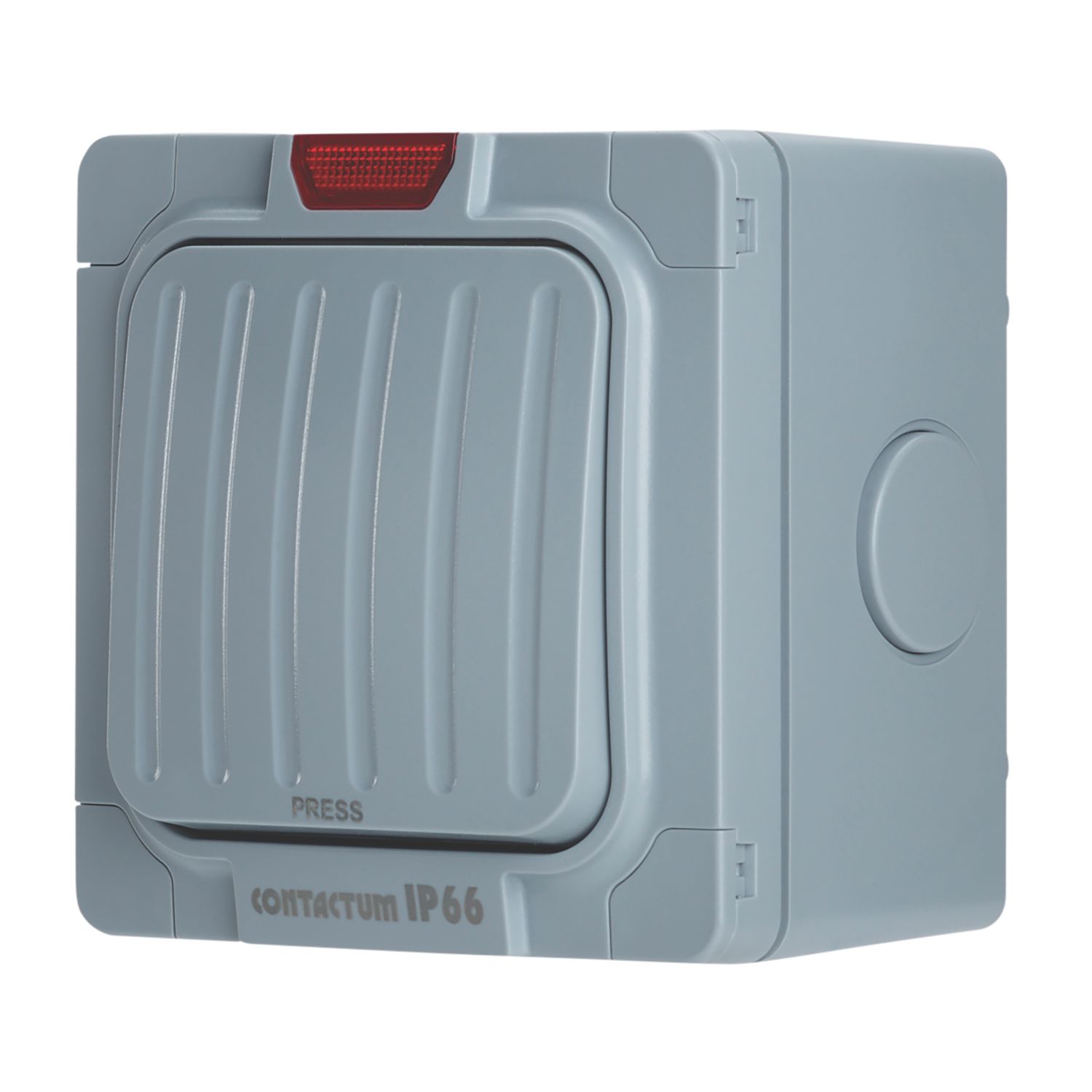 Contactum IP66 20A 1-Gang 1-Way Weatherproof Outdoor "Press" Retractive Switch (576RP)