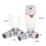 Towelrads  15mm x 1/2" White Corner Modern Thermostatic Radiator Valve & Lockshield