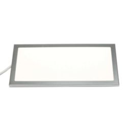 VEW Slim Rectangular LED Cabinet Light Silver 6W 280lm
