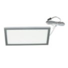 VEW Slim Rectangular LED Cabinet Light Silver 6W 280lm
