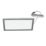 VEW Slim Rectangular LED Cabinet Light Silver 6W 280lm